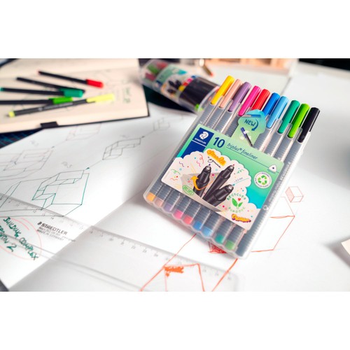 Staedtler 10PK Triplus Fineliner thumbnail 3
