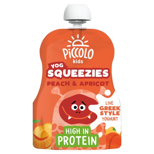 Piccolo Yoghurt Squeezies Peach & Apricot 90g