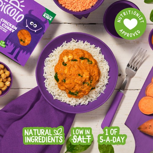 Piccolo Mild Chicken Tikka Curry With Chickpeas & Basmati Rice 200g thumbnail 2
