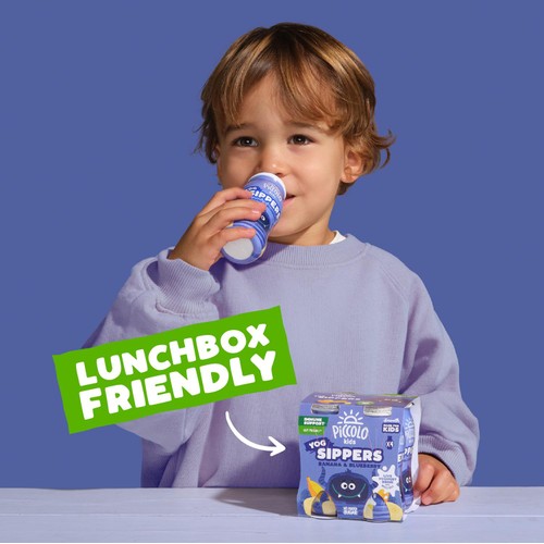 Piccolo Yoghurt Sippers - Blueberry & Banana 4 x 100g thumbnail 3