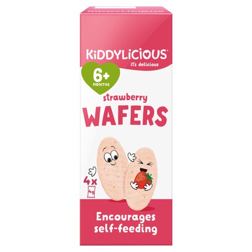 Kiddylicious Wafers Mini Strawberry 
