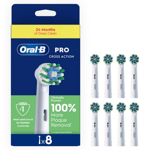 Oral-B Cross Action White Toothbrushes Head 