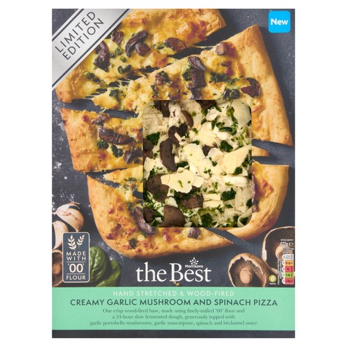 Morrisons The Best Garlic Mushroom & Spinach Ltd Edition Pizza
