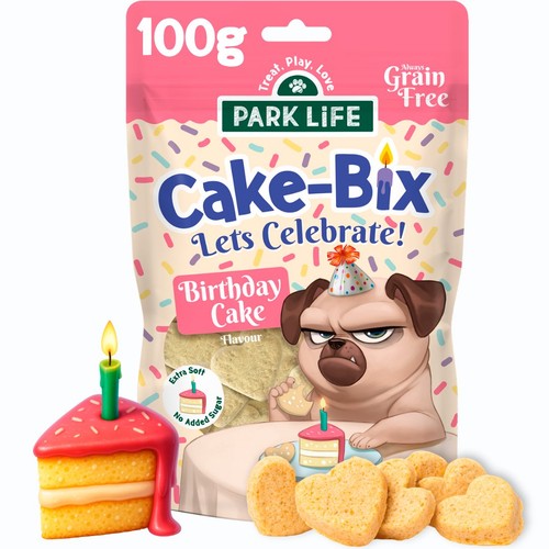 Park Life Cake-Bix Dog Biscuits Birthday Cake Flavour 