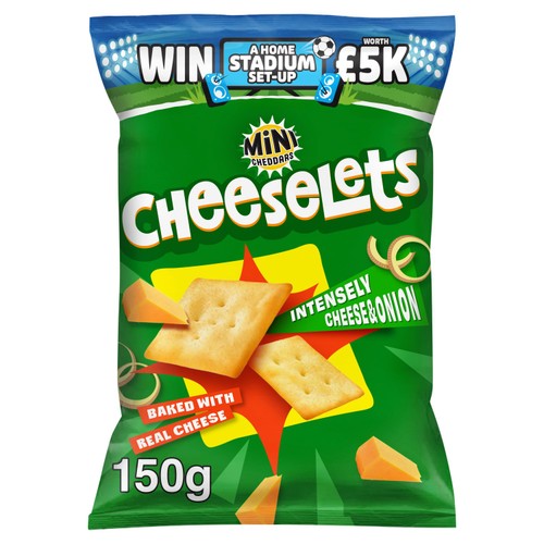 Jacob's Cheeselets Cheese & Onion Baked Snacks 