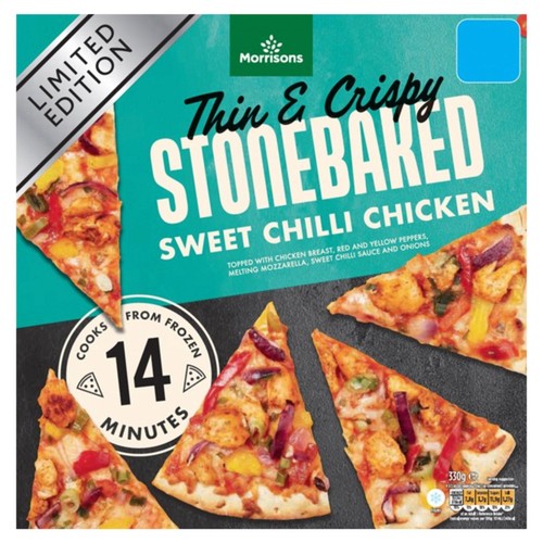 Morrisons Sweet Chilli Chicken Stonebaked Pizza 
