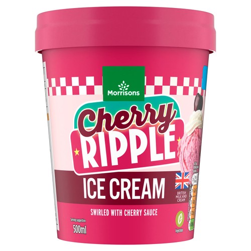 Morrisons Cherry Ice Cream 500ml