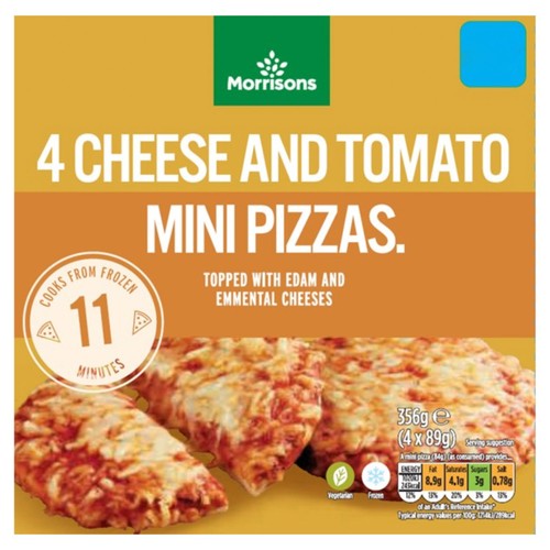 Morrisons Cheese & Tomato Mini Pizza 