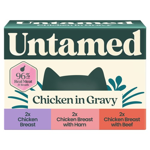 Untamed Chicken Selection Box In Gravy Cat Food  thumbnail 2