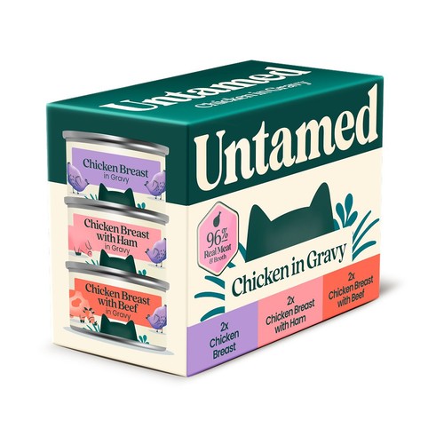 Untamed Chicken Selection Box In Gravy Cat Food  thumbnail 3