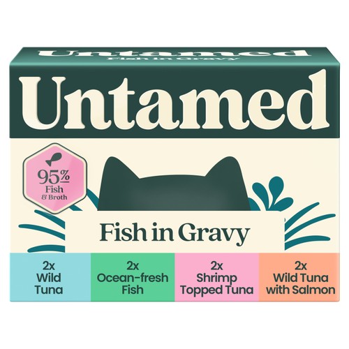Untamed Fish Selection Box In Gravy Cat Food thumbnail 2