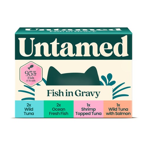 Untamed Fish Selection Box In Gravy Cat Food thumbnail 3