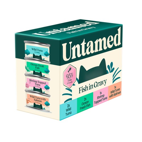 Untamed Fish Selection Box In Gravy Cat Food thumbnail 5