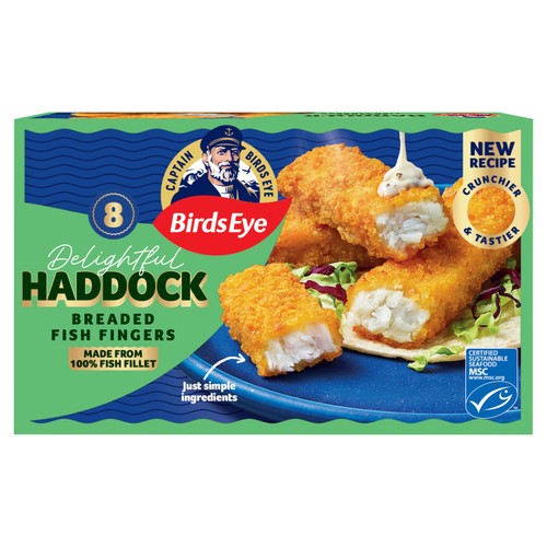 Birds Eye 8 Breaded Haddock Fish Fingers 240g
