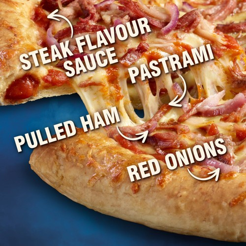 Chicago Town Takeaway Stuffed Crust Deli Meat Feast Large Pizza 683g thumbnail 3