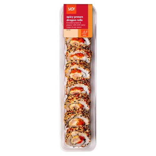 Yo! Spicy Prawn Dragon Rolls 203g
