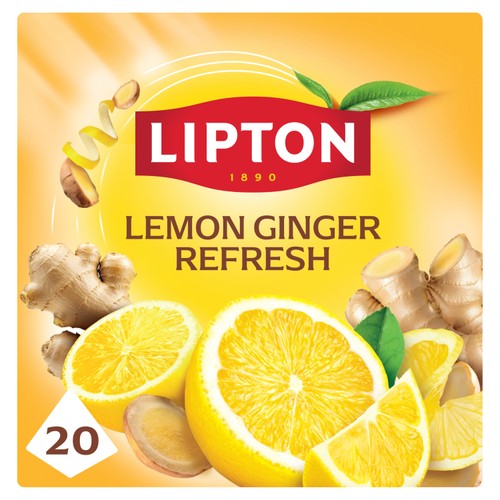 Lipton Fruit & Herbal Lemon & Ginger 20 Tea Bags