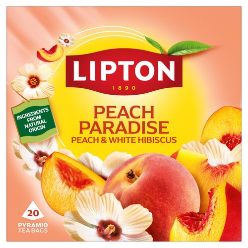 Lipton Fruit & Herbal Peach Paradise 20s Tea Bags thumbnail 2