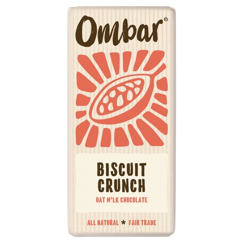 Ombar Biscuit Crunch Oat M'Lk Chocolate Bar 70g