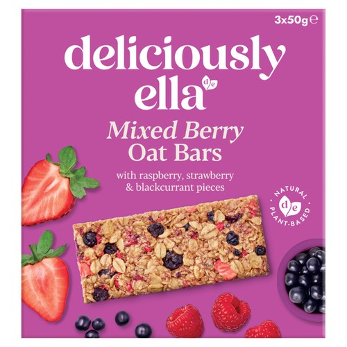 Deliciously Ella Mixed Berry Oat Bars 150g