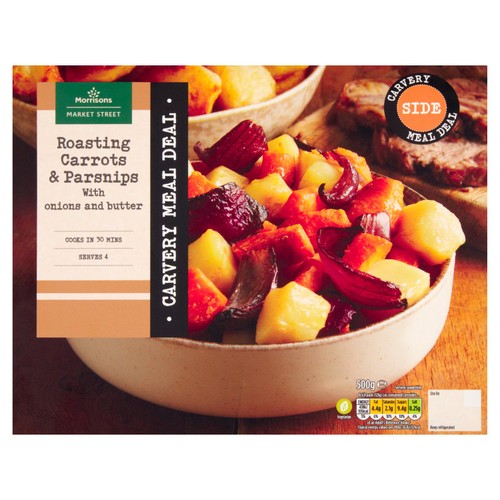 Morrisons Carvery Roasting Carrots & Parsnips With Onions 