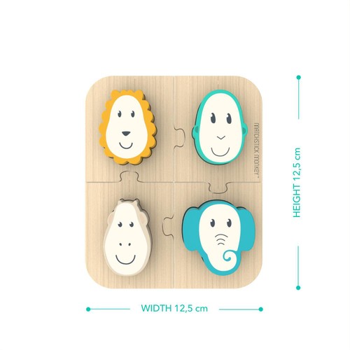 Matchstick Monkey Wooden Animal Puzzle Game thumbnail 4
