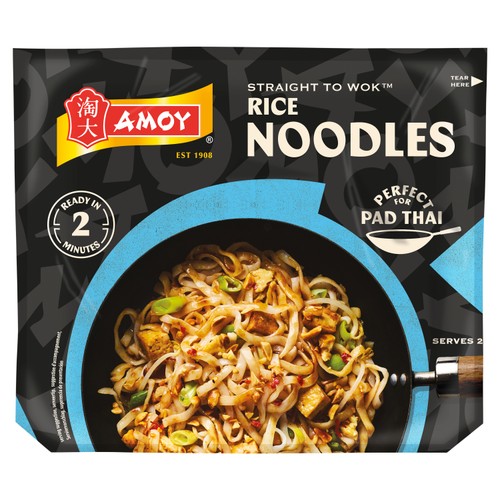 Amoy Straight To Wok Rice Noodles 300g thumbnail 2