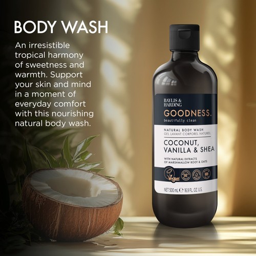 Baylis & Harding Goodness Coconut, Vanilla & Shea Body Wash thumbnail 2