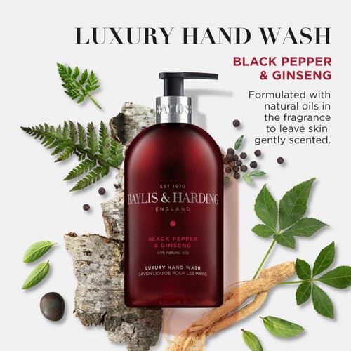 Baylis & Harding Black Pepper & Ginseng Hand Wash   500ml thumbnail 3