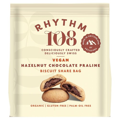Rhythm 108 Hazlenut Chocolate Praline Biscuits 135g