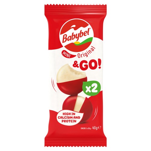Mini Babybel Original Cheese Snacks 2 x 20g