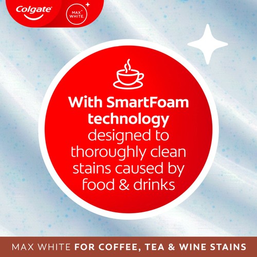 Colgate Max White For Coffee, Tea & Wine Whitening Toothpaste 75ML thumbnail 3