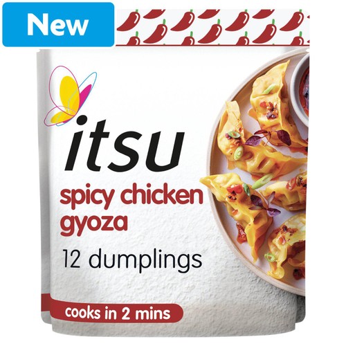itsu 12 spicy chicken gyoza dinner dumplings 240g