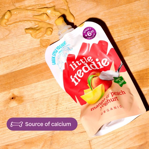Little Freddie Mango & Peach Yoghurt Pouch 6 Months+ 100G thumbnail 4