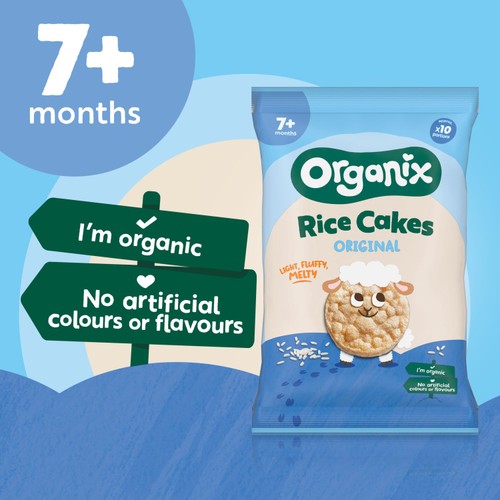 Organix Rice Cakes Original 40g thumbnail 4