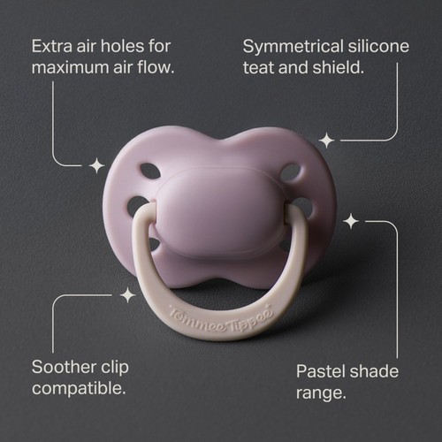 Tommee Tippee Newborn Soother Bor 0-2mth 2pk thumbnail 2
