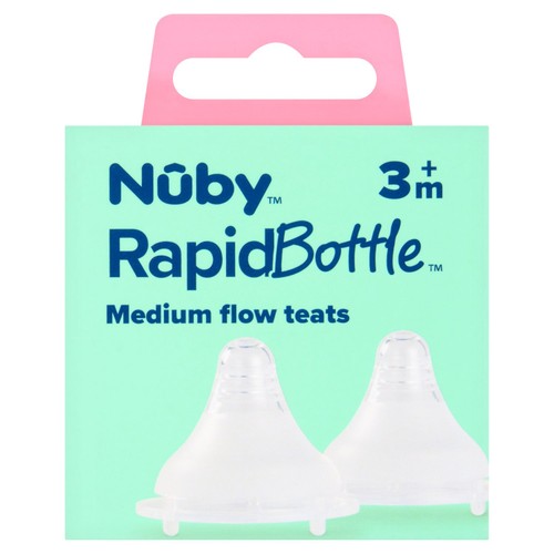 Rapid Bottle Medium Flow Teat 2 Pack 