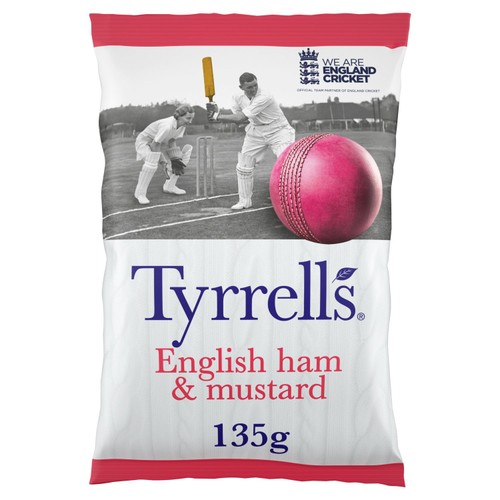 Tyrrells English Ham & Mustard Sharing Crisps 135g