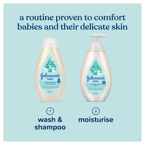 Johnson's Baby Comfort Touch Wash Shampoo 500ML thumbnail 3