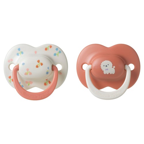 Tommee Tippee 6-18 Month Ultra Fit Silicone Soother Pink Deco 2 Pack