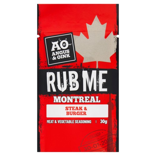 Angus & Oink Montreal Burger & Steak Seasoning Rub 30g 