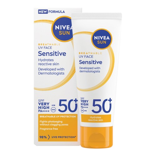 Nivea Sun UV Face Sensitive SPF 50 Cream  40ML