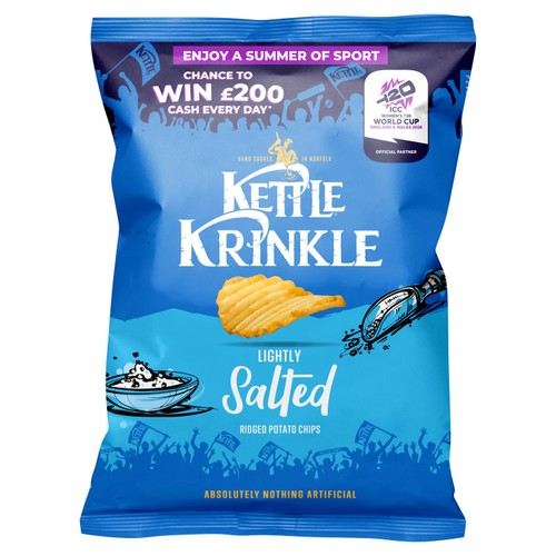 Kettle Krinkle Sea Salt Crisps 130g