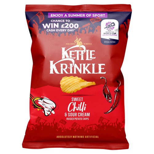 Kettle Krinkle Sweet Chilli & Sour Cream 130g