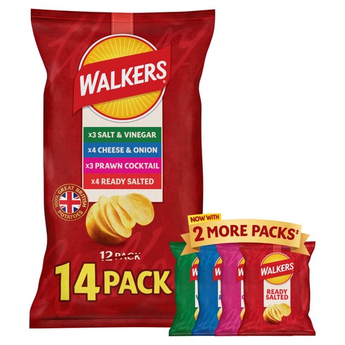 Walkers Classic Variety Crisps 14 x 25g