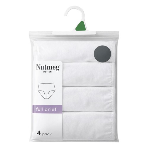 Nutmeg Size 22 Ladies White Briefs 