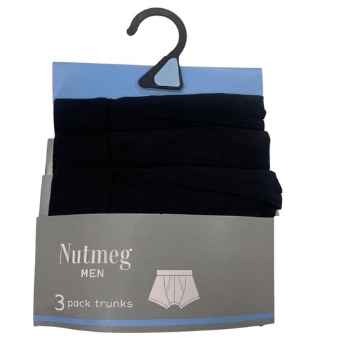 Nutmeg Size Xxxl Mens Black Trunks