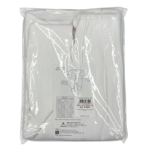 Nutmeg White Zipped Sleepsuits 2 Pack Tiny Baby thumbnail 2