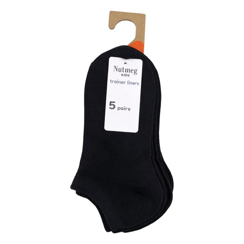 Nutmeg 9-12 Mens Blacktrainer Liners