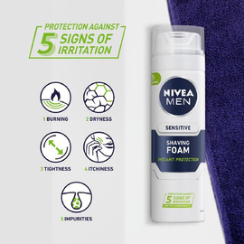 NIVEA MEN Sensitive Shaving Foam with 0 % Alcohol thumbnail 4